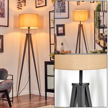Soungou Golvlampa Svart, 1-ljuskällor