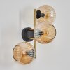 Koyoto kullampa, Vägglampa Guld, Svart, 3-ljuskällor