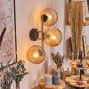 Koyoto kullampa, Vägglampa Guld, Svart, 3-ljuskällor