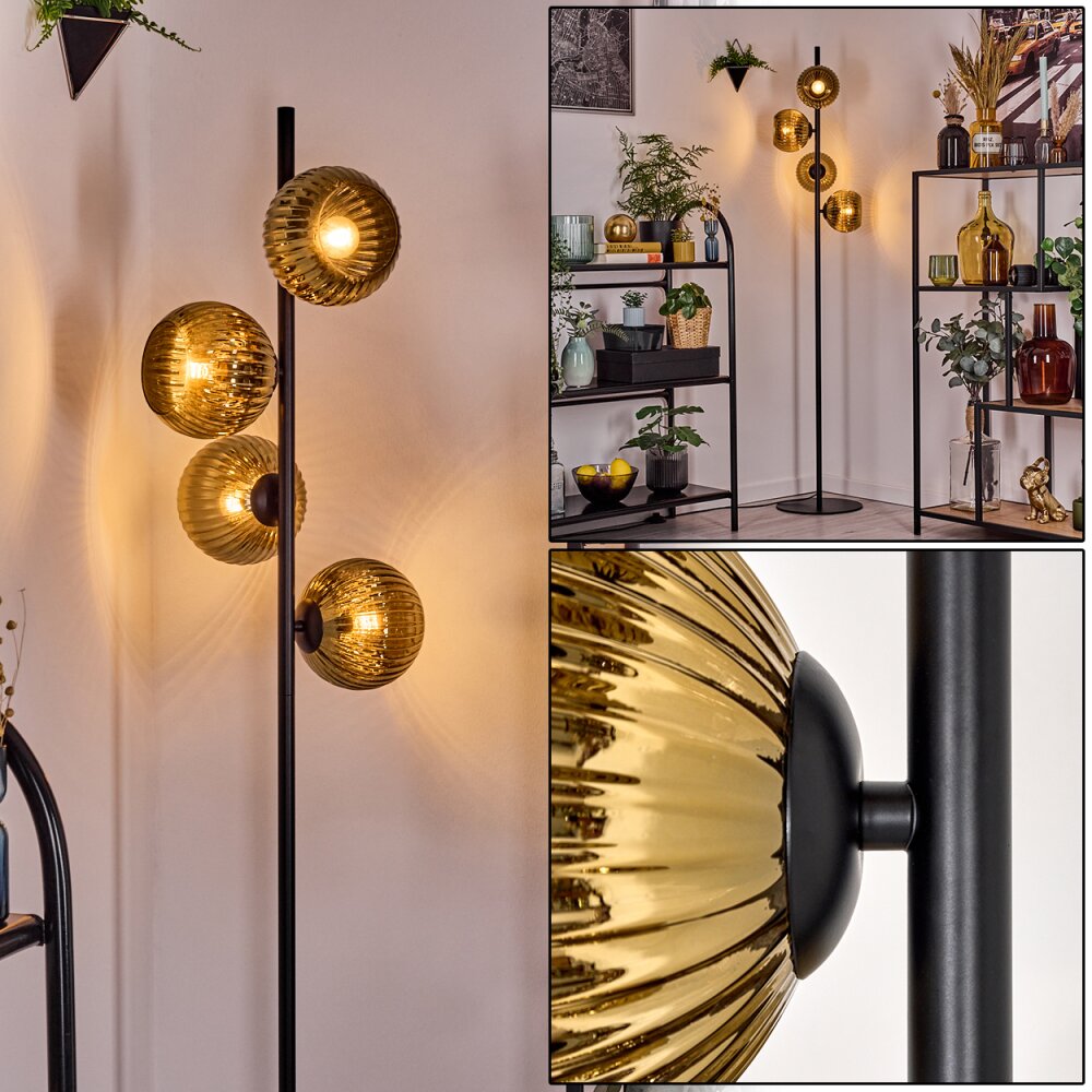 Koyoto Golvlampa 31 cm Guld, 4-ljuskällor main product photo
