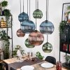 Koyoto Pendellampa, kullampa, Pendelbelysning Naturfärger, Svart, 8-ljuskällor