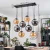 Gastor Pendellampa, kullampa, Pendelbelysning Amber, Rökfärger, 8-ljuskällor