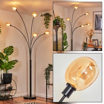 Nikkala Golvlampa Svart, 5-ljuskällor