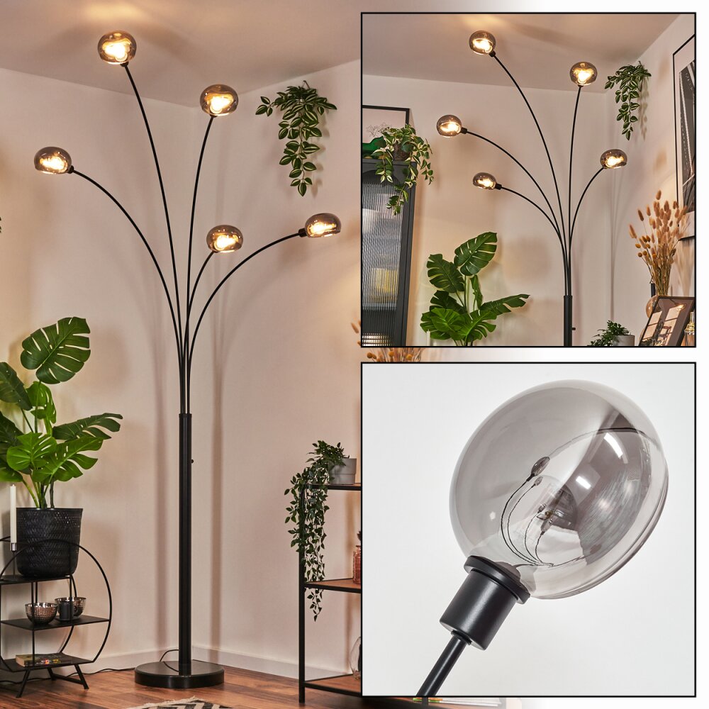 Nikkala Golvlampa Svart, 5-ljuskällor main product photo