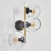 Koyoto kullampa, Vägglampa Guld, Svart, 3-ljuskällor