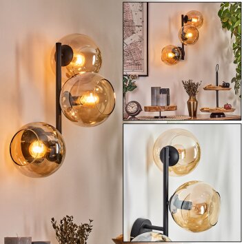 Koyoto kullampa, Vägglampa Amber, 3-ljuskällor