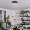 Koyoto Pendellampa, kullampa, Pendellampa Cluster 30 cm Klart, Rökfärger, 3-ljuskällor