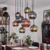Koyoto Pendellampa, kullampa, Pendelbelysning Naturfärger, Svart, 8-ljuskällor
