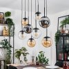 Gastor Pendellampa, kullampa, Pendelbelysning Amber, Klart, Rökfärger, 8-ljuskällor