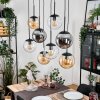 Gastor Pendellampa, kullampa, Pendelbelysning Amber, Klart, Rökfärger, 8-ljuskällor