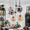 Gastor Pendellampa, kullampa, Pendelbelysning Amber, Klart, Rökfärger, 8-ljuskällor