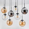 Gastor Pendellampa, kullampa, Pendelbelysning Amber, Klart, Rökfärger, 8-ljuskällor
