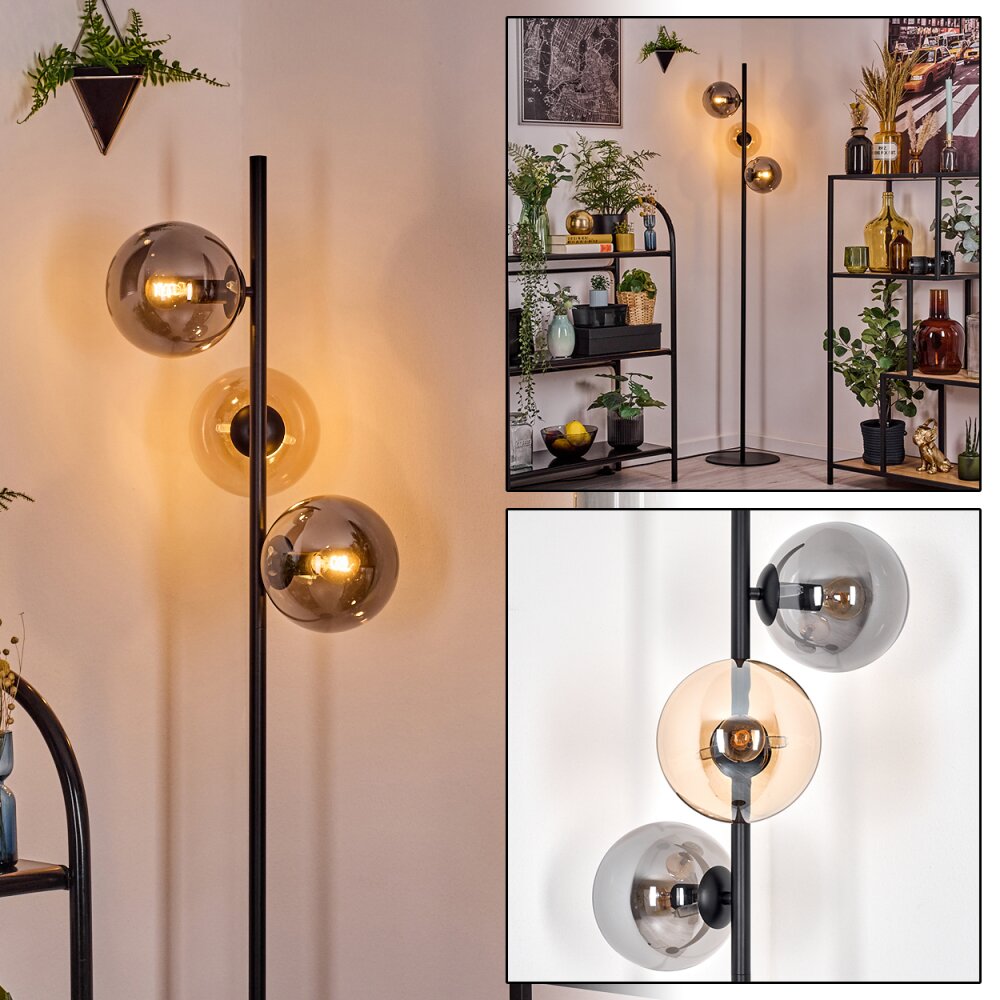 Gastor Golvlampa 34 cm Amber, Rökfärger, 3-ljuskällor main product photo