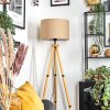 Soungou Golvlampa Naturfärger, Svart, 1-ljuskällor