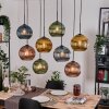 Koyoto Pendellampa, kullampa, Pendelbelysning Naturfärger, Svart, 8-ljuskällor