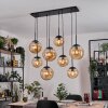 Gastor Pendellampa, kullampa, Pendelbelysning Amber, 8-ljuskällor