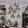 Gastor Pendellampa, kullampa, Pendelbelysning Klart, Rökfärger, 8-ljuskällor