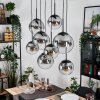 Gastor Pendellampa, kullampa, Pendelbelysning Klart, Rökfärger, 8-ljuskällor