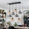Gastor Pendellampa, kullampa, Pendelbelysning Amber, Klart, Rökfärger, 8-ljuskällor