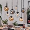 Gastor Pendellampa, kullampa, Pendelbelysning Amber, Klart, Rökfärger, 8-ljuskällor