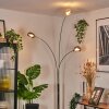Nikkala Golvlampa Krom, Vit, 3-ljuskällor