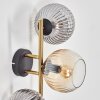 Koyoto kullampa, Vägglampa Guld, Svart, 3-ljuskällor