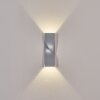 Halan vägglampa utomhus, Up & Down Lampa, Vägglampa LED Silver, 2-ljuskällor