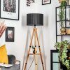 Soungou Golvlampa Naturfärger, Svart, 1-ljuskällor