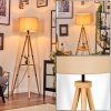 Soungou Golvlampa Naturfärger, Svart, 1-ljuskällor