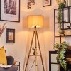 Soungou Golvlampa Naturfärger, Svart, 1-ljuskällor