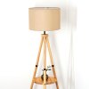 Soungou Golvlampa Naturfärger, Svart, 1-ljuskällor