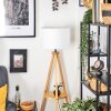 Soungou Golvlampa Naturfärger, Svart, 1-ljuskällor