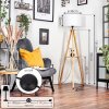 Soungou Golvlampa Naturfärger, Svart, 1-ljuskällor