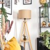 Soungou Golvlampa Naturfärger, Svart, 1-ljuskällor