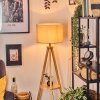 Soungou Golvlampa Naturfärger, Svart, 1-ljuskällor