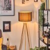 Soungou Golvlampa Krom, Naturfärger, 1-ljuskällor