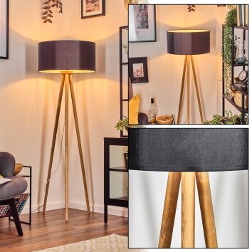 Saladillo Golvlampa Naturfärger, Vit, 1-ljuskällor