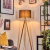 Soungou Golvlampa Naturfärger, Svart, 1-ljuskällor