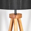 Soungou Golvlampa Naturfärger, Svart, 1-ljuskällor