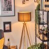 Soungou Golvlampa Naturfärger, Svart, 1-ljuskällor