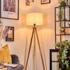 Soungou Golvlampa Naturfärger, Svart, 1-ljuskällor