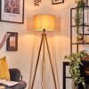 Soungou Golvlampa Naturfärger, Svart, 1-ljuskällor