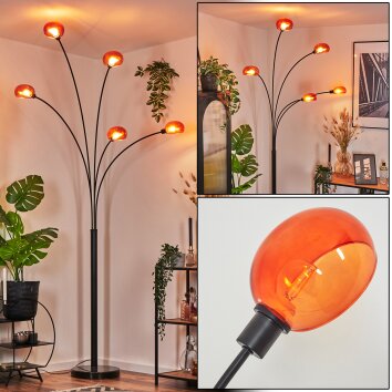 Nikkala Golvlampa Svart, 5-ljuskällor