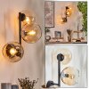 Koyoto kullampa, Vägglampa Amber, Klart, 3-ljuskällor