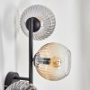 Koyoto kullampa, Vägglampa Amber, Klart, Rökfärger, 3-ljuskällor