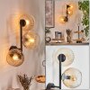 Koyoto kullampa, Vägglampa Amber, Klart, 3-ljuskällor