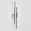 Glara vägglampa utomhus, Vägglampa LED Silver, 2-ljuskällor