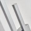 Glara vägglampa utomhus, Vägglampa LED Silver, 2-ljuskällor