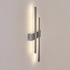 Glara vägglampa utomhus, Vägglampa LED Silver, 2-ljuskällor