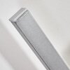 Glara vägglampa utomhus, Vägglampa LED Silver, 2-ljuskällor
